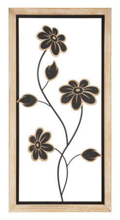 Decoratiuni de perete - Decoratiune de perete, Fier/Lemn Girish -B- 30X2,5X60 cm
