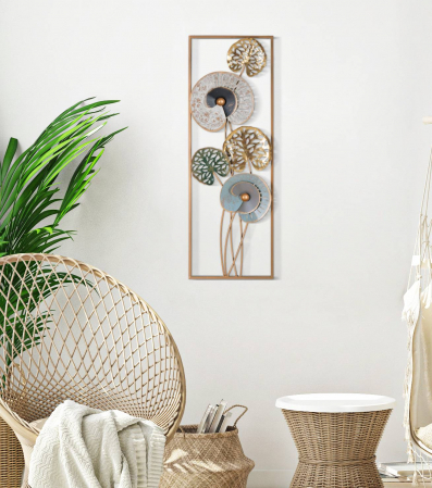 Decoratiuni de perete - Decoratiune de perete Gloth Ret -B-, Fier, Multicolor, 90x31,2x5,5 cm