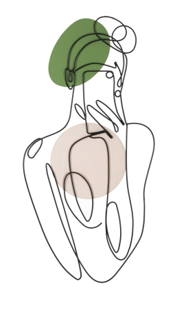 Decoratiuni de perete - Decoratiune de perete Lady Color 40x1.3x80 cm