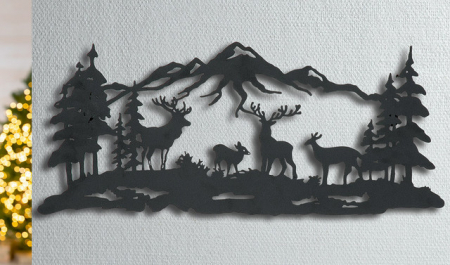 Accesorii - Decoratiune de perete, LOVE OF HOME, metal, 1X61X25 cm