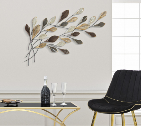 Decoratiuni de perete - Decoratiune de perete Ramo, fier, multicolor, 46X5.5X87.5 cm