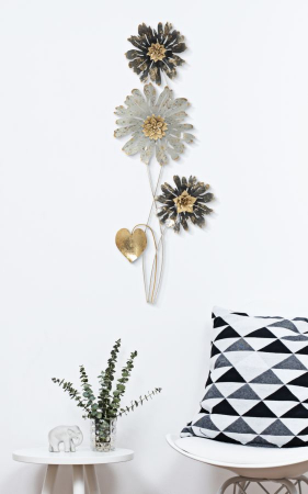 Decoratiuni de perete - Decoratiune de perete Simply, fier, multicolor, 35X5.5X88 cm