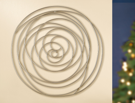 Decoratiuni de perete - Decoratiune de perete SOLENNE, metal, 90 cm