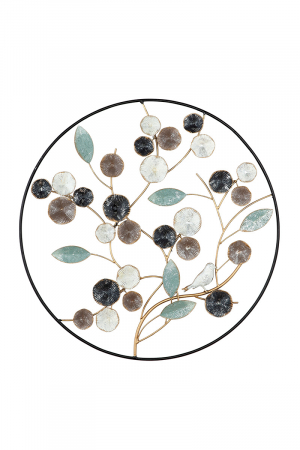 Decoratiuni de perete - Decoratiune de perete Tendril, Metal, Multicolor, 61x3 cm