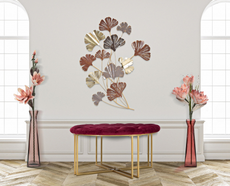 Decoratiuni de perete - Decoratiune de perete Windy, Fier, Multicolor, 92x69.5x5.5 cm