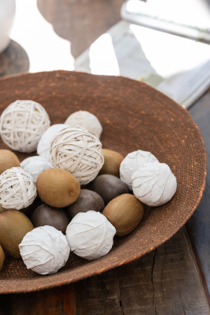 Accesorii - Decoratiune, Fibre naturale, Maro, 52x52x9