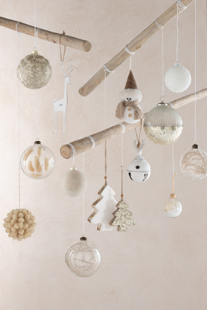 Accesorii - Decoratiune, Material sintetic, Maro, 12x12x36