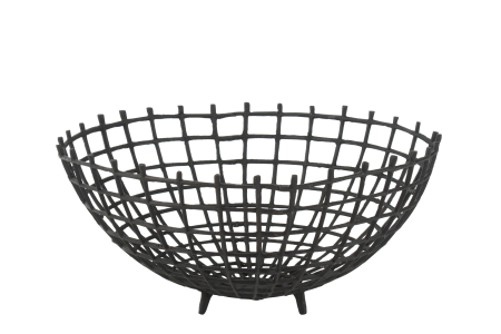 Accesorii - Decoratiune, Metal , Negru, 45x45x21