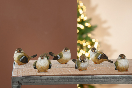 Accesorii - Decoratiune pasare, PIEPMATZ, set 6, 4X8X6.5 cm