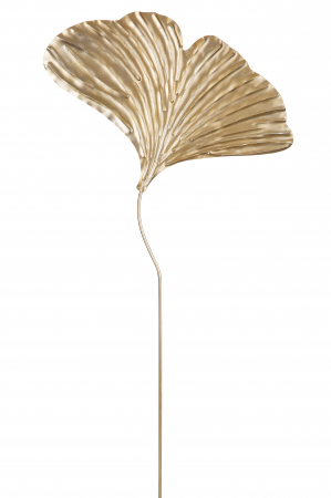 Decoratiuni terasa si gradina - Decoratiune pentru gradina Gingko, Metal, Auriu, 44x97 cm