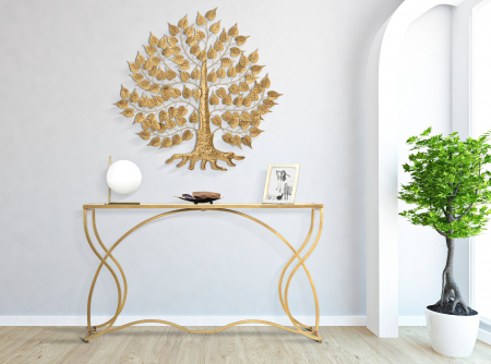 Decoratiuni de perete - Decoratiune pentru perete GOXY GOLD CM 90X2,5X90, Mauro Ferretti