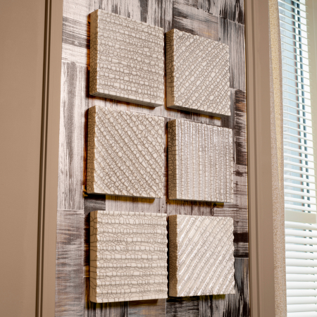 Decoratiuni de perete - Decoratiune perete, Division, raku ceramica crapata alb, Dims: L. 30 | W. 5 | H. 30  (CM)