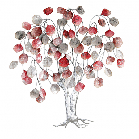 Decoratiuni de perete - Decoratiune de perete LOVE TREE, metal, 80x10x72 cm