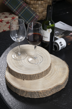 SALE % - Disc Paulownia, Lemn, Natural, 35x35x4 cm