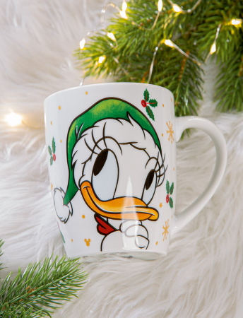 Bucatarie - Disney, Cana / Ceasca, „Daisy Duck - Magia iernii”, Portelan, multicolor, PU 4, Latime 12,5 cm, inaltime 11 cm, Adancime 9 cm