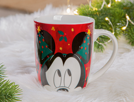 Bucatarie - Disney, Cana / Ceasca, „Mickey Mouse - Magia iernii”, Portelan, multicolor, PU 4, Latime 12,5 cm, inaltime 11 cm, Adancime 9 cm