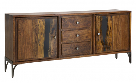 Bufete si dulapuri - Dulap, MUSTANG cm 175x40x75 (lemn de salcâm)