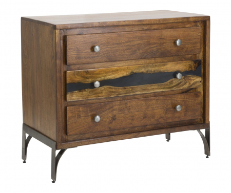 Noptiere - Dulap, MUSTANG cm 88x45x75 (salcâm)