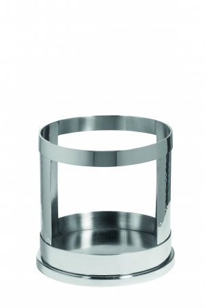 Suporturi lumanari - EZ-DOMO, Picior suport lumânare, otel inoxidabil, ciocanit, h.12, d.13 cm