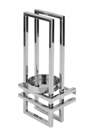 Decoratiuni de perete - EZ-DUALIS, Decor de perete, otel inoxidabil, nichel, H.31,L.13,W.9 cm