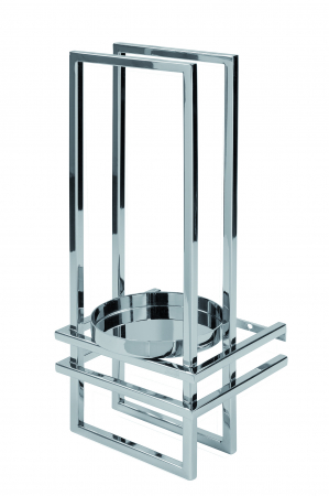 Decoratiuni de perete - EZ-DUALIS, Decor de perete, oțel inoxidabil, nichel, H.41,L.16,L.15 cm