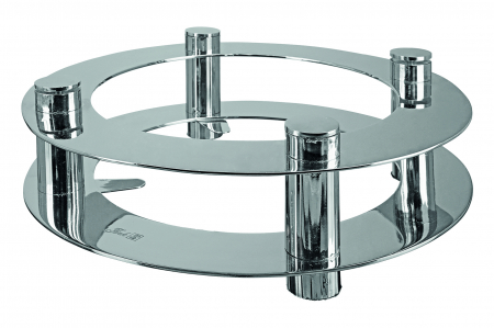 Suporturi lumanari - EZ-RICARDO, Suport lumânare, nichel, h.8,5, d.23 cm