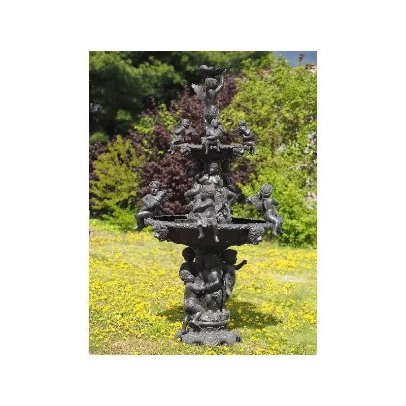 Ingeri - Fantana cu un inger, Bronz, 275 X 140 X 140 cm