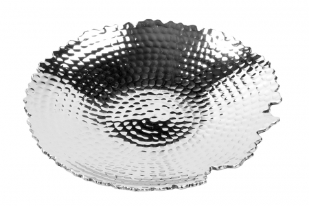 Farfurii - Farfurie MEIGO, placata cu nichel, 3x17 cm