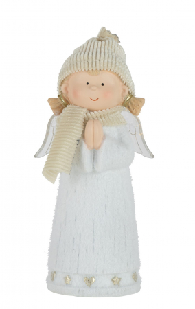 Ingeri - Figurina Angel Led, Rasina, Multicolor, 9x6x17 cm
