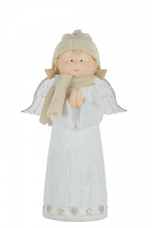 Ingeri - Figurina Angel, Rasina, Multicolor, 16x16x28 cm