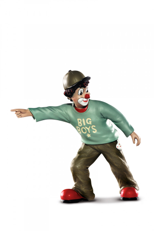 Clovni - Figurina Big boys big, rasina, multicolor, 16x8x16 cm