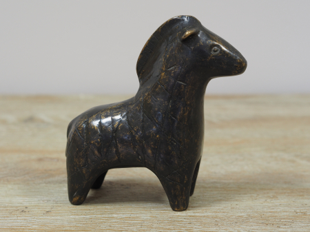 Figurine bronz - Figurina cal, kBronz, 14 x 5 x 13 cm