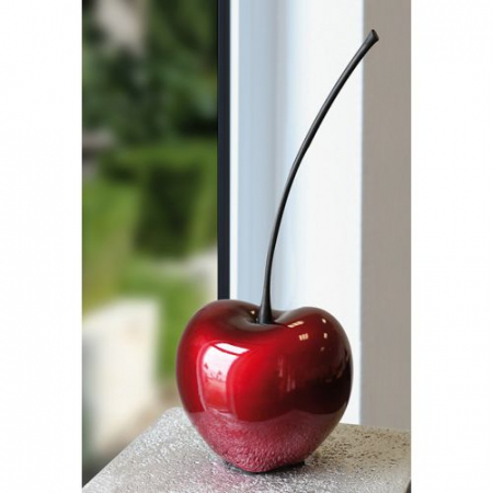 Accesorii - Figurina cireasa Celebration, ceramica, rosu/negru, 36x13x11 cm