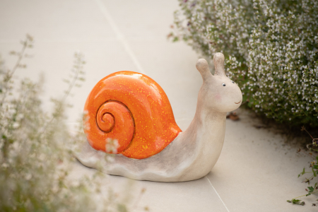 Primavara - Figurina de gradina, Melc, Portocaliu 40.5X18.5X26.8 cm