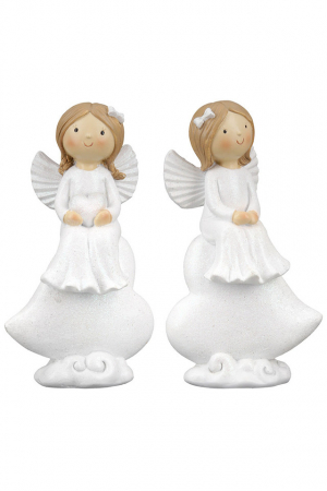 Ingeri - Figurina inger rasina pe inima Marie Set 2