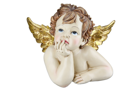 Ingeri - Figurina, ingeri, „Wanda”, Rasina sintetica, bej, PU 2, L. 14 cm, L. 22 cm, H 15 cm