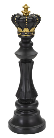 Sport - Figurina King, Rasina, Negru/Auriu, 40.5x13x13 cm