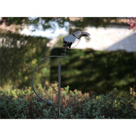 Decoratiuni terasa si gradina - Figurina metal Balance bird, 135x12x25 cm