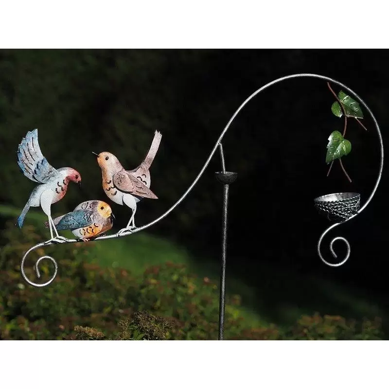 Decoratiuni terasa si gradina - Figurina metal Balance birdfeeder, 140x65x18 cm