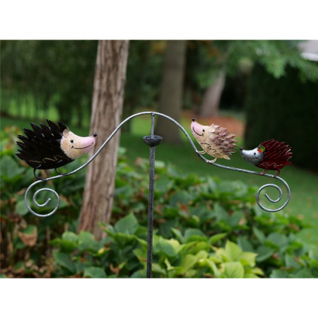 Decoratiuni terasa si gradina - Figurina metal Hedgehogs, 130x3x60 cm