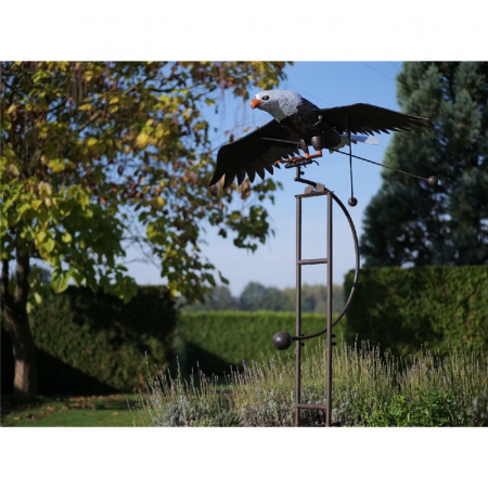 Decoratiuni terasa si gradina - Figurina metal Large eagle, 190x100x166 cm