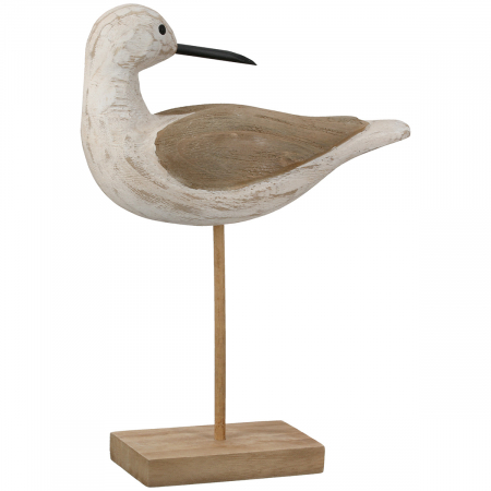 Animale - Figurină, Pasăre, Lemn, alb, PU 2, L. 8 cm, L. 24 cm, H 31 cm