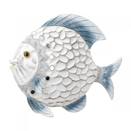 Mare si soare - Figurină, Pește, Azuro, Polirășină, alb, PU 2, L. 7 cm, L. 22 cm, H. 17 cm