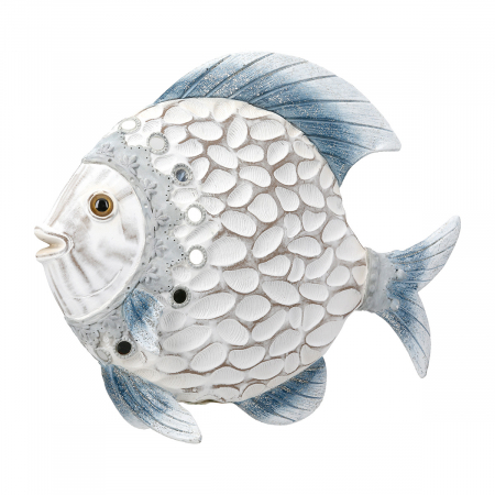 Mare si soare - Figurină, Pește, Azuro, Polirășină, alb, PU 2, L. 7 cm, L. 24,5 cm, H. 22 cm