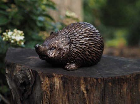 Figurine bronz - Figurina porc spinos, Bronz, 7 x 6 x 14 cm