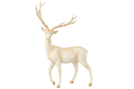 IN STOC - Figurina, Ren, bej deschis/auriu