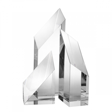 Figurină Scope, Set de 3, sticlă de cristal