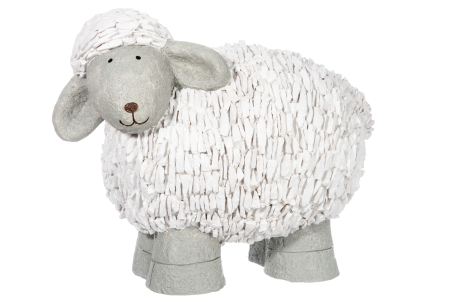 Animale - Figurina Sheep, Rasina, Alb, 57.5x38x46.5 cm