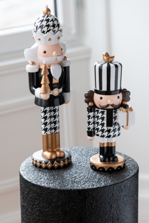 IN STOC - Figurina, Spargator de nuci pied-de-poule din rasina multicolor, S