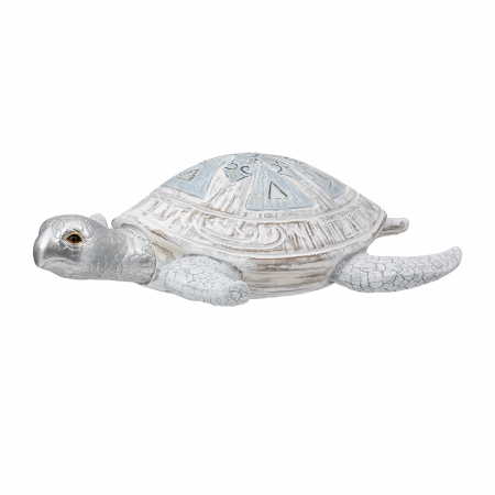 Mare si soare - Figurină, Țestoasă, Azuro, Polirășină, alb, PU 2, L. 26 cm, L. 24,5 cm, H. 8 cm